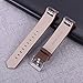 bayite Leather Bands Compatible with Fitbit Charge 2, Replacement Accessories Straps Women Men, Chocolate Brown