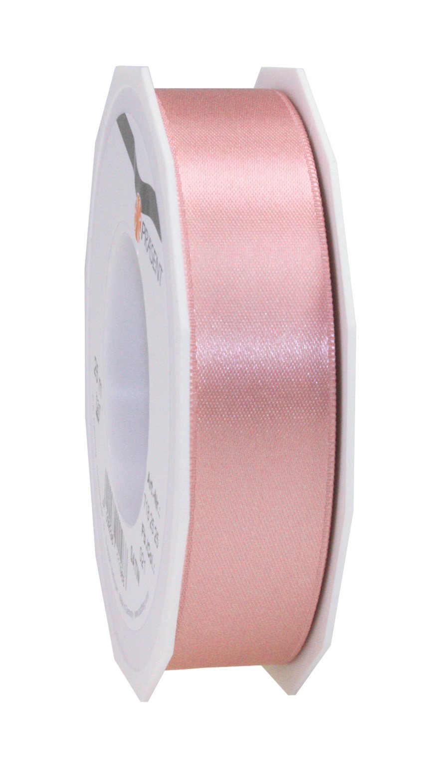 PRÄSENT C.E. Pattberg SATIN antique pink gift ribbon, 27 yards for Wrapping Gifts, 1 inch width, Ribbon for Decorating & Crafting, Decorative Ribbon for Gifts, for every occasion — image 1