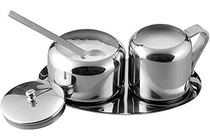 Cuisinox Stainless Steel Cream and Sugar Set, 5-Piece