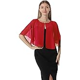 Hotshawl Chiffon Capelet Soft capes Shawls and Wraps for Evening Dress Wedding Cape 1920s shawl accessories for women