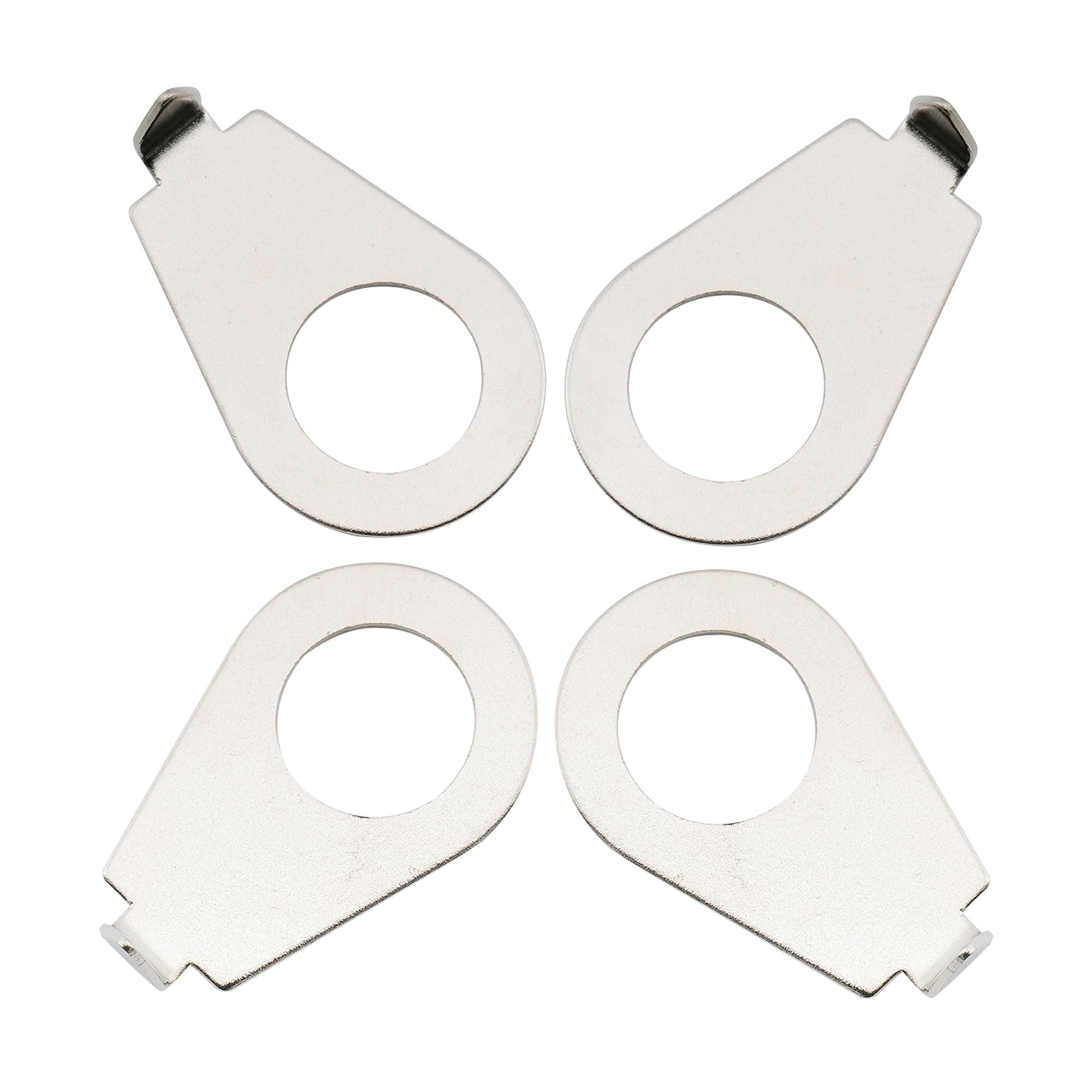 Musiclily Pro Metric 8.5mm LP Guitar Knobs Pointer Plate Knob Position Indicator for Epiphone Les Paul Electric Guitar, Chrome Nickel (Set of 4)