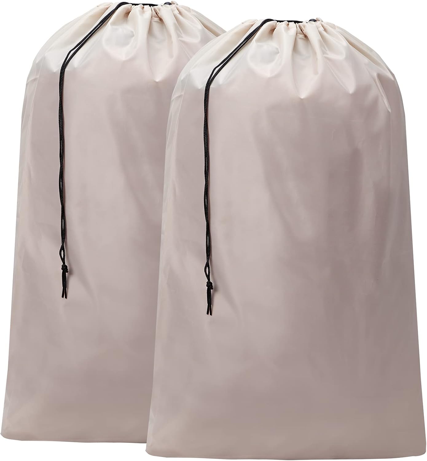 HOMEST 2 Pack Nylon Laundry Bag, 28"Ãƒâ€”40" Travel Drawstring Bag, Rip