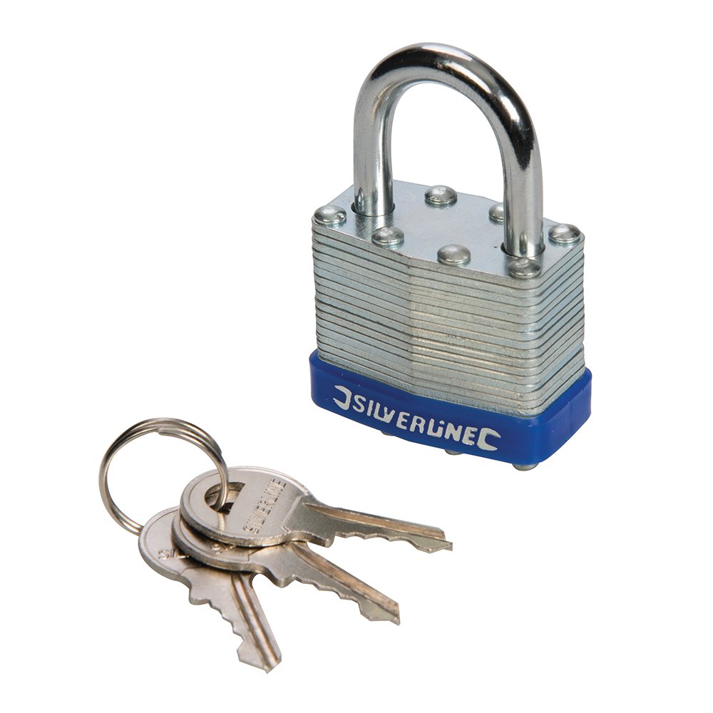 Silverline 224515 Laminated Padlock 40 mm