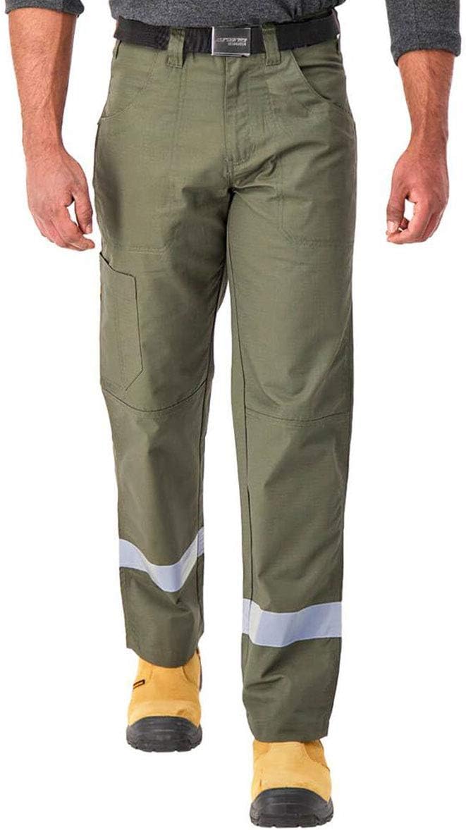green carpenter trousers