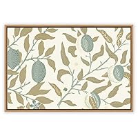 SIGNWIN Framed Canvas Wall Art Floral Pattern Canvas Prints Home Artwork Decoration for Living Room,Bedroom - 16x24 inches