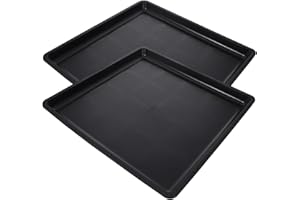 FONDOTIN 2pcs Tray Crates Kennel 36 Inch Dog Crate Hamster Cage Pan Crate Pans Suitcase Stand Cages for Dogs Indoor Black Shoes Dog Cage Rabbit Potty Pet Cage Stainless Steel Metal