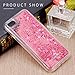 ESeekGo Case Compatible with iPhone 7 / iPhone 8, Floating Liquid Case Compatible with iPhone 7 Soft Cover TPU Bumper 3D Bling Case (Rose Gold)