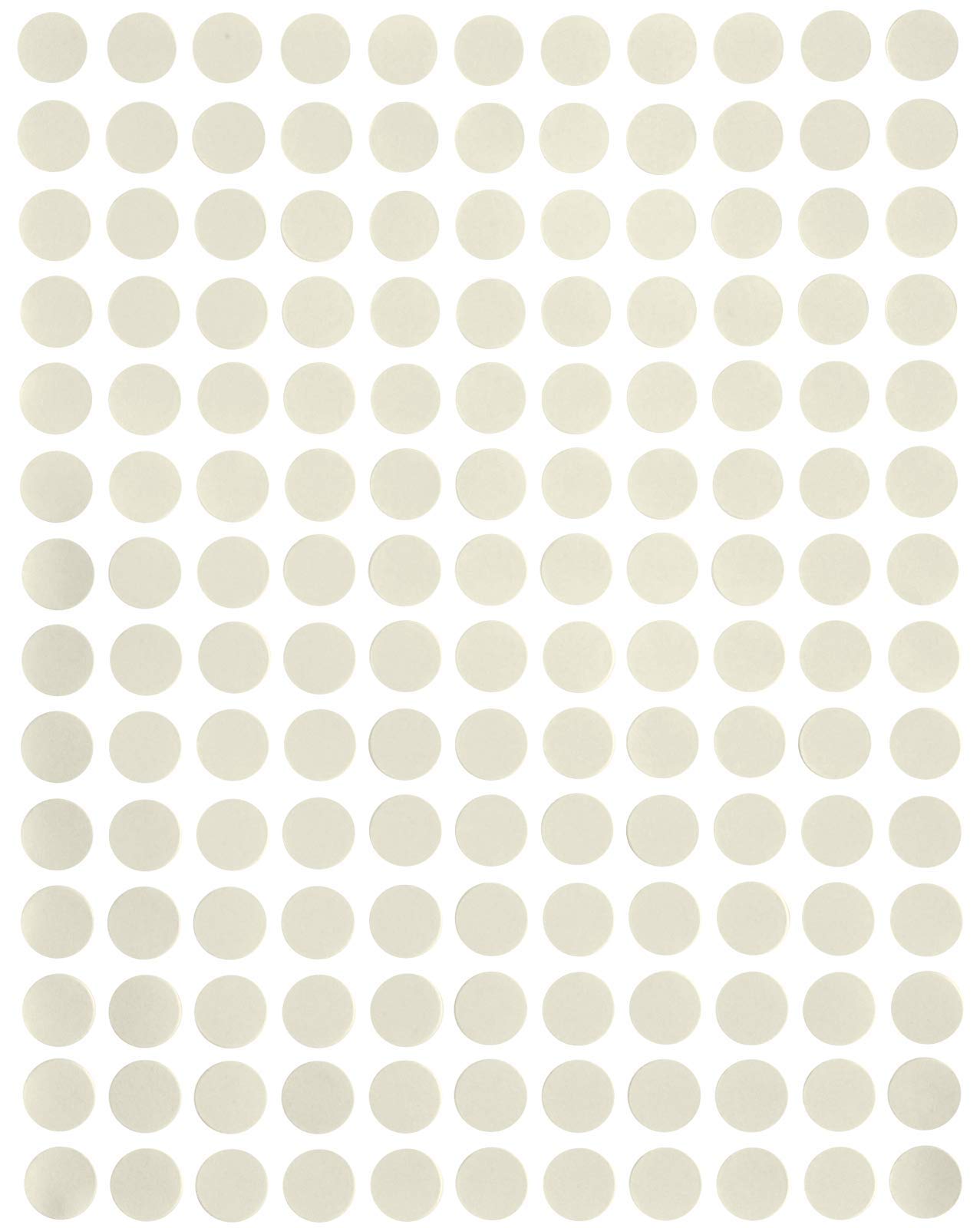 Colour Coding Labels 1 cm (10mm) White Sticky Label Round - 2100 Pack by Royal Green