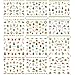Bhbuy Christmas Snowflakes Snowmen 3D Nail Art Stickers