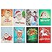 YOBEYI DIY Christmas Card with Diamond Painting Drill by Numbers 8Packs Christmas Tree Santa Claus New Year Greeting Card Christmas Stickers Christmas Gifts (C)