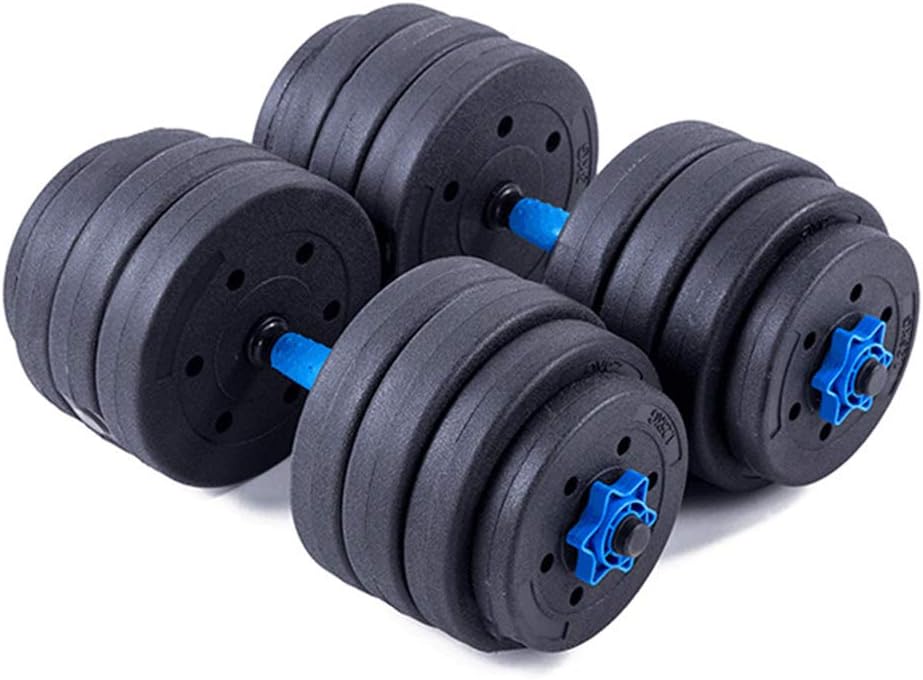 QXMY Weights Dumbbells & Barbell 10 Kg Set Home Gym Training Weights Biceps Fitness Exercise Adjustable Set(2X)