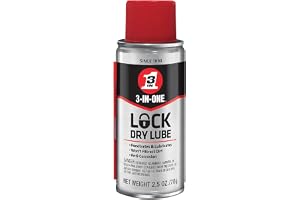 3-IN-ONE Lock Dry Lube, 2.5 OZ | Great on Automotive, Commercial Locks, Padlocks, Home Locks, Anti-Corrosion, Safe on Metal, 