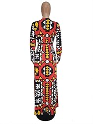 OLUOLIN Women's Casual African Geometric Patterns
