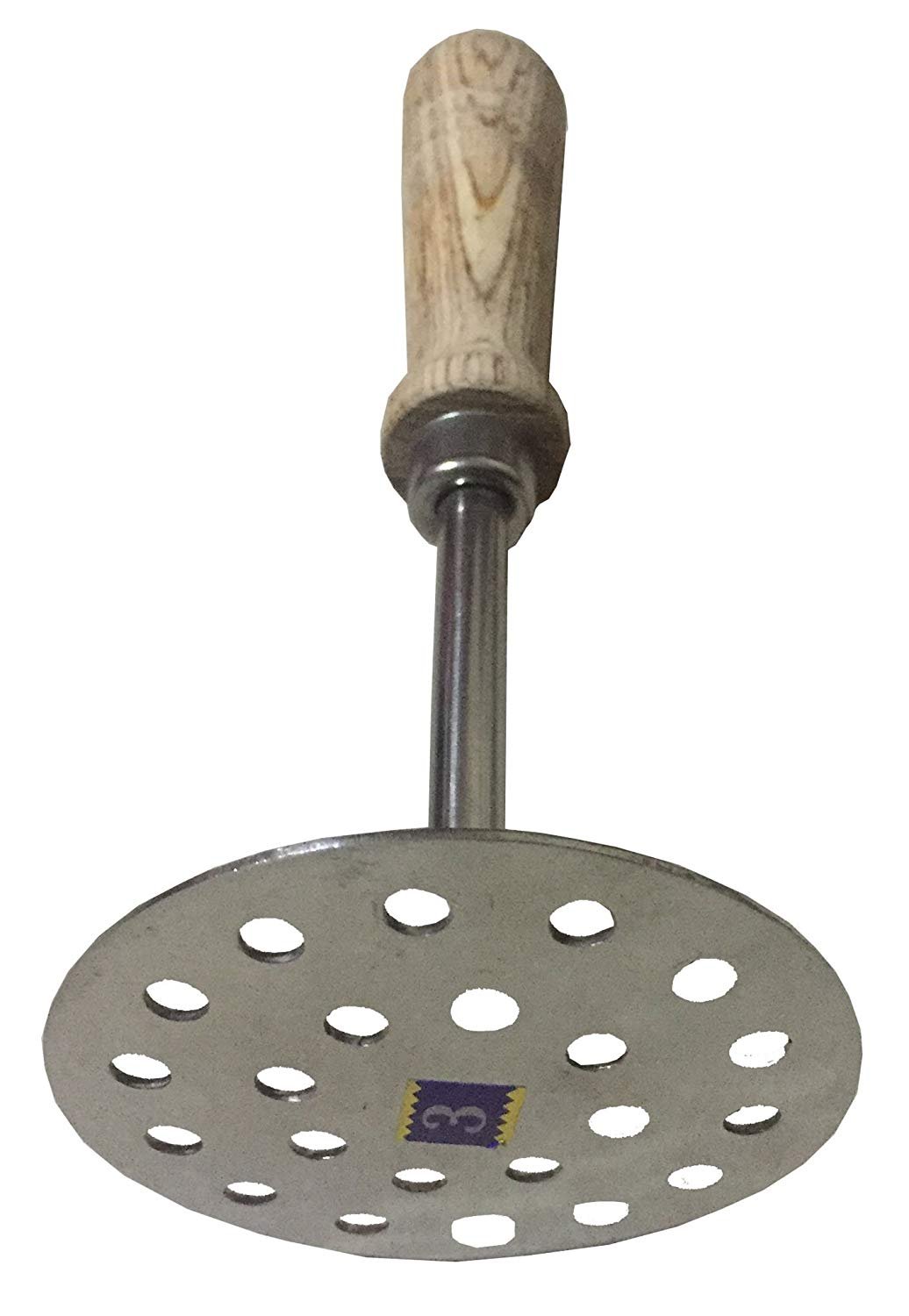Sahishnu Online And Marketing Potato Masher,Masher,Bean Masher,masher for potatoes,Masher stainless steel,Crusher,Potato masher,Stainless Steel Smooth Potato Masher Ricer Presser With Wooden Handle
