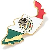 Mexico Flag Lapel Pin – Enamel National Badge with Butterfly Clutch, Patriotic Mexican Flag Pin for Formal & Casual Wear