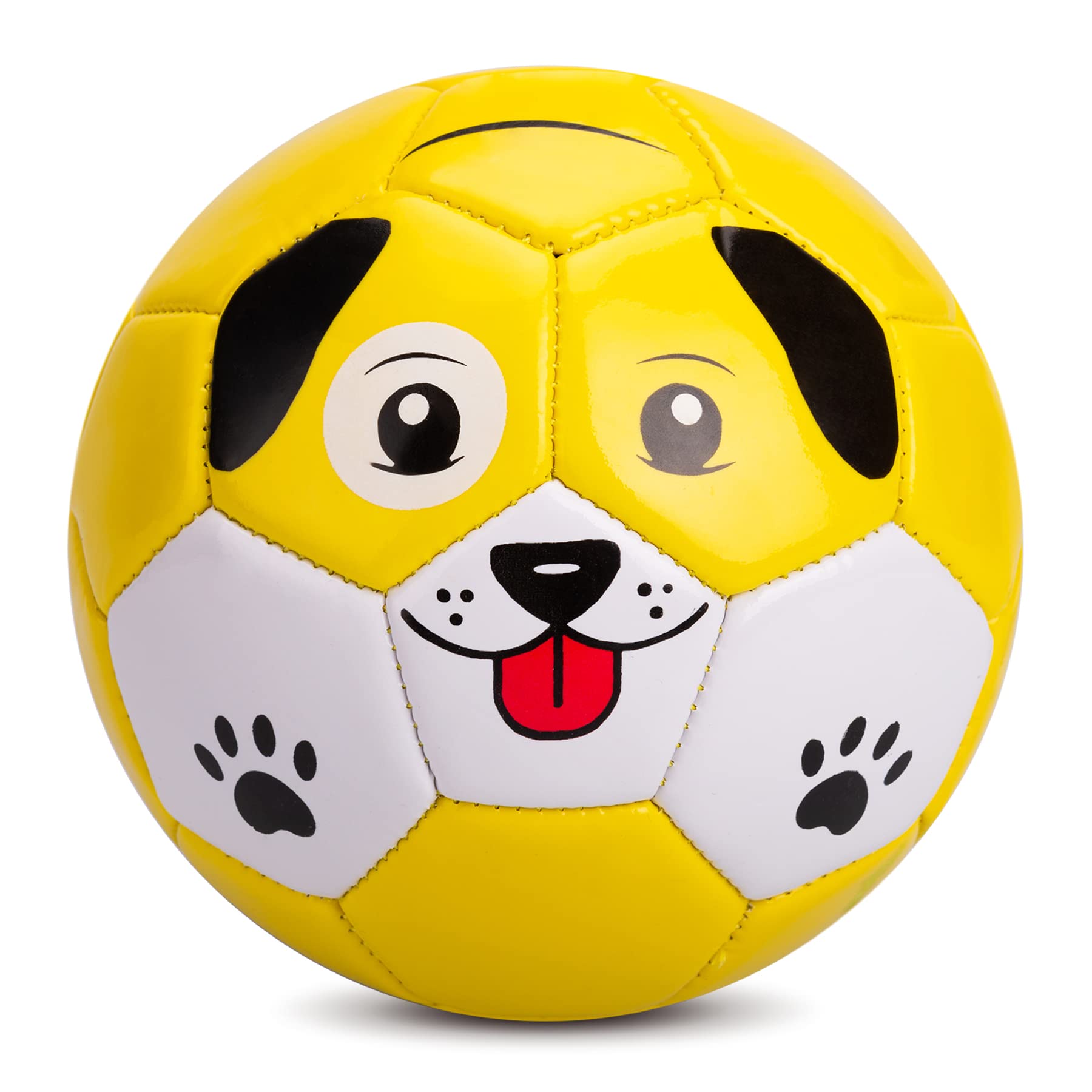 INPODAK Size 2 Football, Footballs for Toddlers 1-3, Kids Football for Age 2 3 4 5 6, Garden Ball Game, Footballs Toys Gift for Boys Girls Years Old Yellow