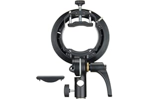 Godox S2 Speedlite Bracket for Godox AD200Pro ii, AD200 pro, AD400Pro ii, for V1/V1 Pro/V100 Round Head Speedlite, V860III/TT