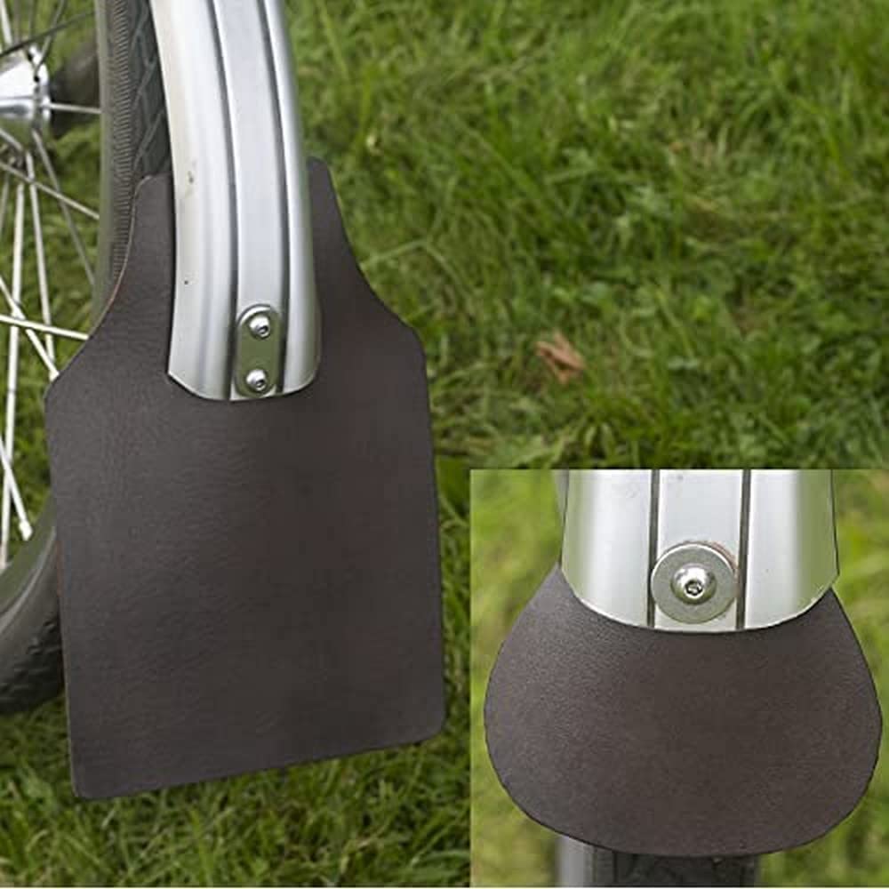 Leather Mudguard Flap Set For BROMPTON Regular Brown