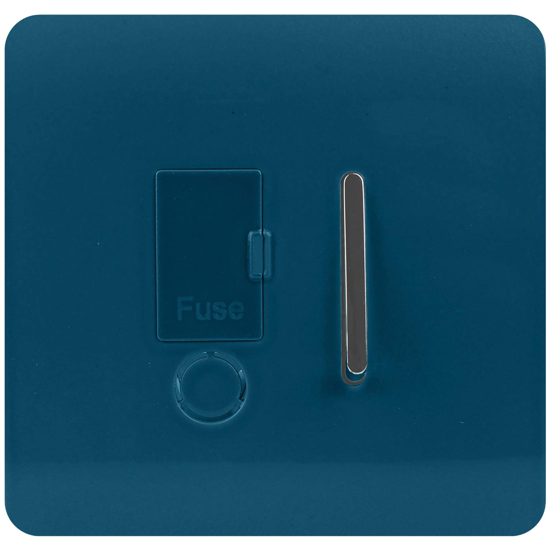 Trendi Switch Artistic Modern Glossy Tactile Fused Spur Switch Midnight Blue, Art-FS