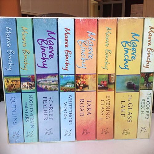 - Maeve Binchy Collection - 8 Volume Box set: The Glass Lake; Whitethorn Woods; The Copper Beech; Scarlet Feather; Tara Road; Quentins; Nights of Rain and Stars; Evening Class