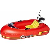Swimline Speedboat Inflatable Kids Float, Red, 45"/25"/10"