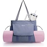 sportsnew Yoga Mat Bag Tote Yoga Gym Bags For Women Men with Waterproof Wet Pocket & Hook-and-loop, Quick Access Storage Yoga Mat Bag Carrier