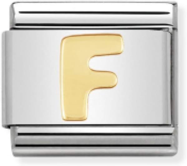 Create your bracelet Letters and Nomination Bases in steel and 18 kt Gold Made in Italy