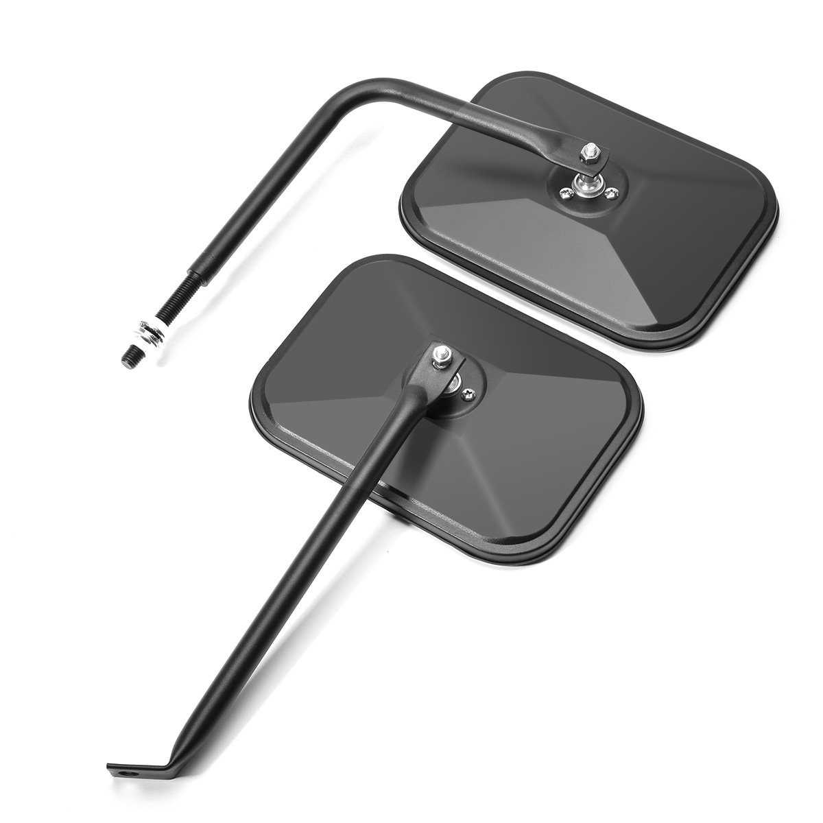 Audew A Pair ShakeProof Rectangular Adventure Mirrors, Bolton Door