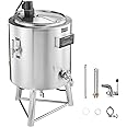 Happybuy Milk Pasteurizer 100L - A Commercial Powerhouse! Made of food - grade 304 stainless steel, this professional pasteurization machine offers precise time and temperature control