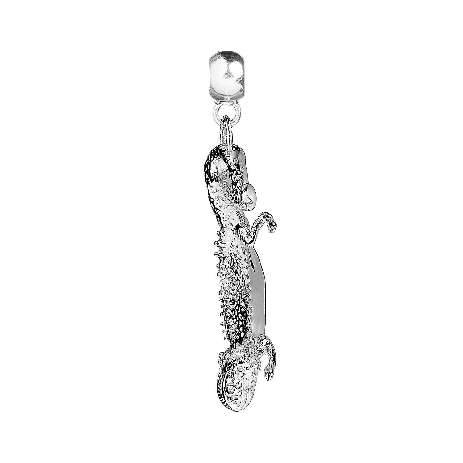 MYLEE London Bearded Dragon Silver Plated Slider Charm