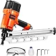 VEVOR Framing Nailer, 2" to 3-1/2" 21 Degree Full Round Head Pneumatic Framing Nailer with Dual Trigger Modes & Tool-Less Dep