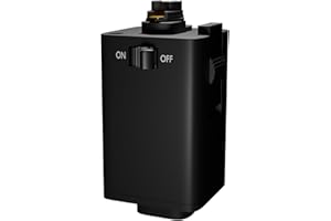 OHLECTRIC Pendant Track Adapter for H Track Only - Halo Track Adapter Supports Weight Upto Maximum of 10 Lbs and SVT 18/3 Wire - Black