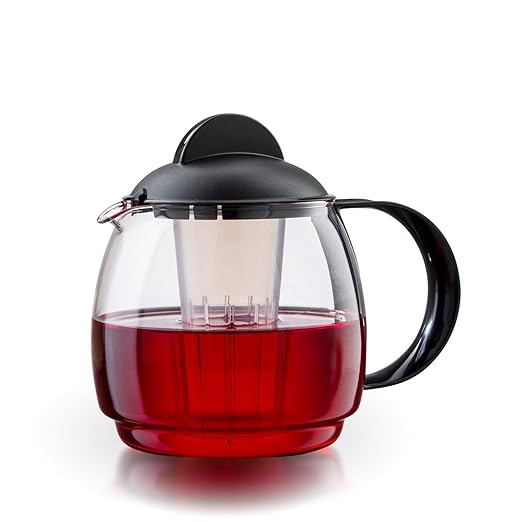 Tetera de cristal para microondas jarra 1, 2L con filtro