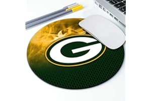 ZYJTEK Sports Round Mouse Pad,Non-Slip Rubber Base Blue Gray Design Mousepad for Computers Laptop Desk,Gaming Mouse Mat for Football Fans