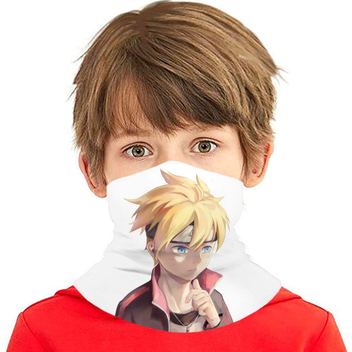 Boruto Uzumaki Naruto Uzumaki Kids Boys Girls Bandana Face Mask Variety Ice Silk Bib Scarf Sun Balaclavas Neck Masks Gaiter Headband with Pocket