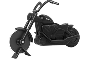 Asdirne Pizza Cutter, Motorbike Pizza Cutter Wheel with Non-Stick Stainless Steel Super Sharp Blades, Novelty Gift, Black