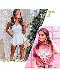 Pendientes de borla hechos a mano para mujeres y niñas