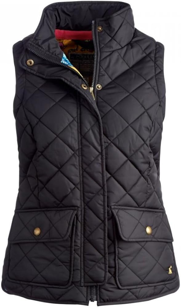 Joules Ladies? Milham Quilted Gilet ? Black ? O_MILHAM 20 Amazon.co