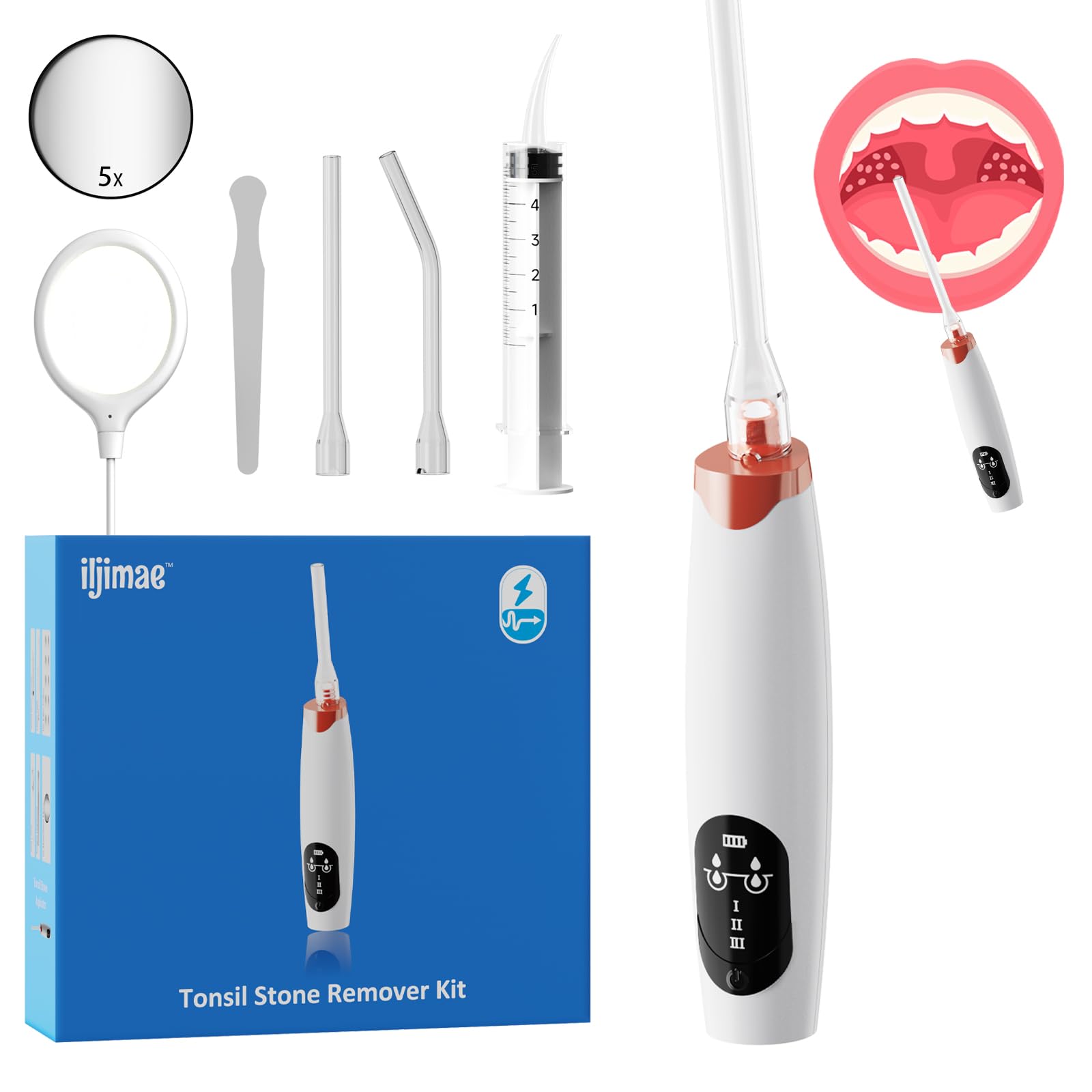 Mua Electronic Tonsil Stone Removal Kit，Tonsil Stone Remover Vacuum