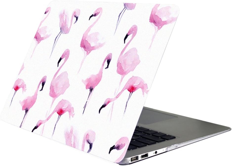 AUSMIX MacBook Retina 12 inch Case (Models: A1534/A1931) Hard PC Shell Smooth Ultra Slim Folio Protective Case Colorful Print Cover for Macbook 12 inch with Retina Display - Flamingo