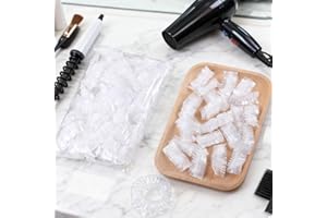 100 PCS Ear Covers for Shower, Disposable Waterproof Ear Protector Caps for Bathing, Hair Dye and Spa Care