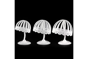 CHENGYIDA 3 Sets Baby Child Kid Mannequin Head Model for Hat Shop Dome Hat Cap Holder Rack Storage Wigs Show Display Stand Or