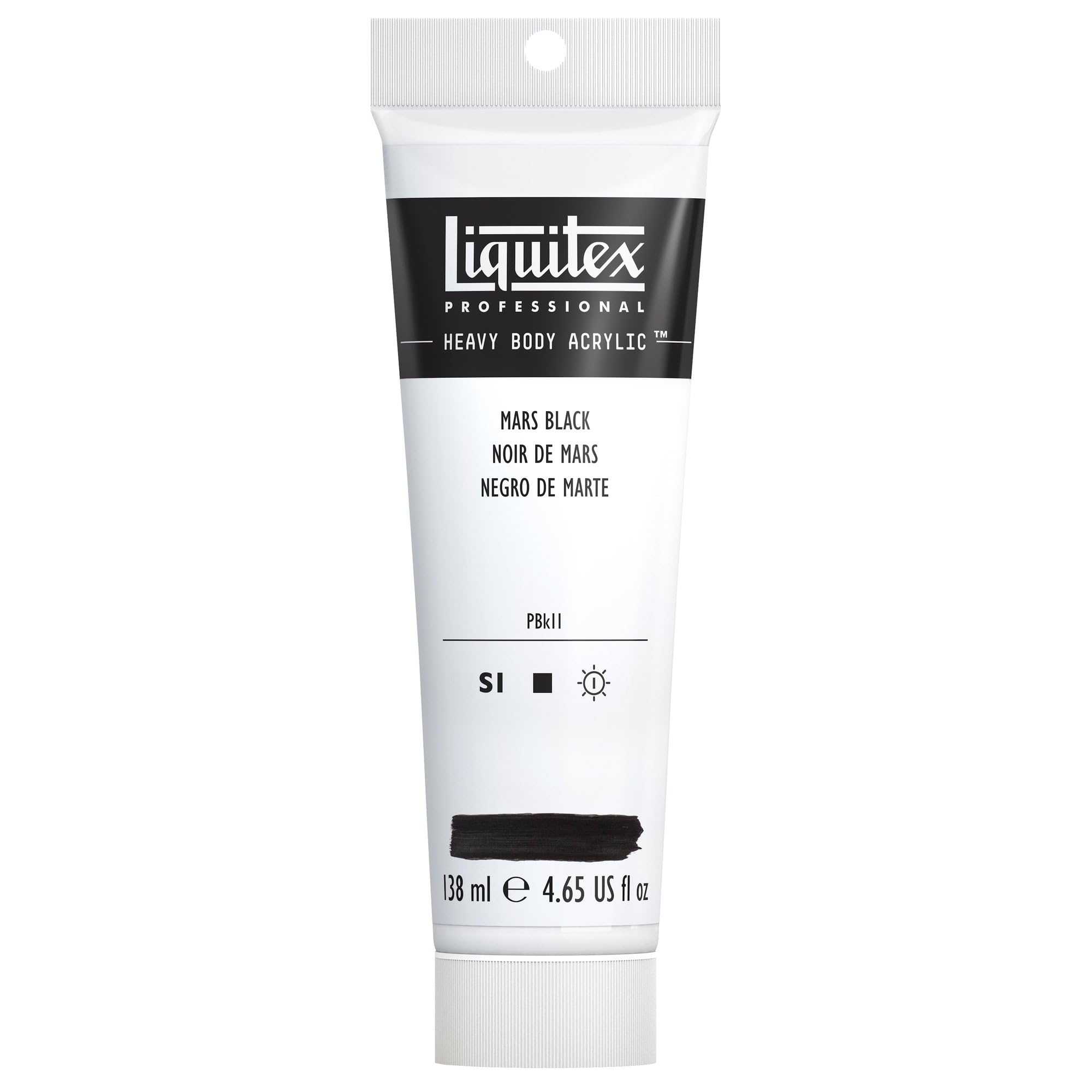 Liquitex Professional Heavy Body Acrylic Paint 138 ml tube, Mars Black
