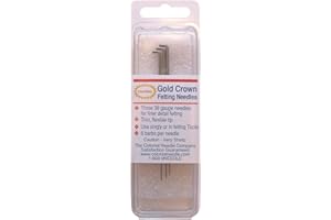 Colonial Needle Gold Crown Felting Needles-Size 38, Pack of 3