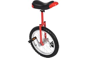 LIANDU-US Unicycle 16''/24'' Wheel Outdoor Unicycle, 28''-32''/36''-40'' Adjustable Seat Unicycle Bike for Outdoor Sports Entertainment Fitness Exercise Balance Training One Wheel Bike Cycling Unicycle