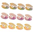 Toyvian 16pcs Simulated Pearl Shell Mini Shell Figurines Tiny Shell Decor Clam Shell Pendants Miniature Shell with Pearl Toys Fish Tank Accessories Shell Ornaments Charm Resin Shoe Buckle