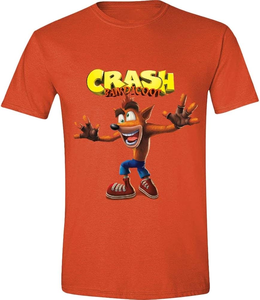 Crash Bandicoot TShirt Crazy Crash Face (XXL) Amazon.co.uk Clothing