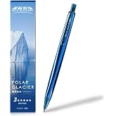 M&amp;G Gel Pen, Black Ink Fine Point 0.5mm Metal Pen Hi-Density Gel Ink Pen Smooth Writing, for Office Supplies School Gift Women Men (Blue)