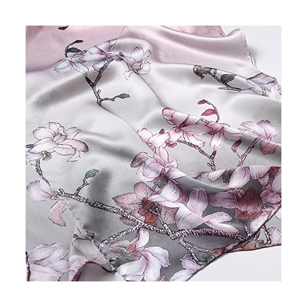 STORY OF SHANGHAI Bufandas de 100% Seda de Morera Pañuelo Mujer Seda Chal Estolas Madre y Dama Regalos para Mujeres | DeHippies.com