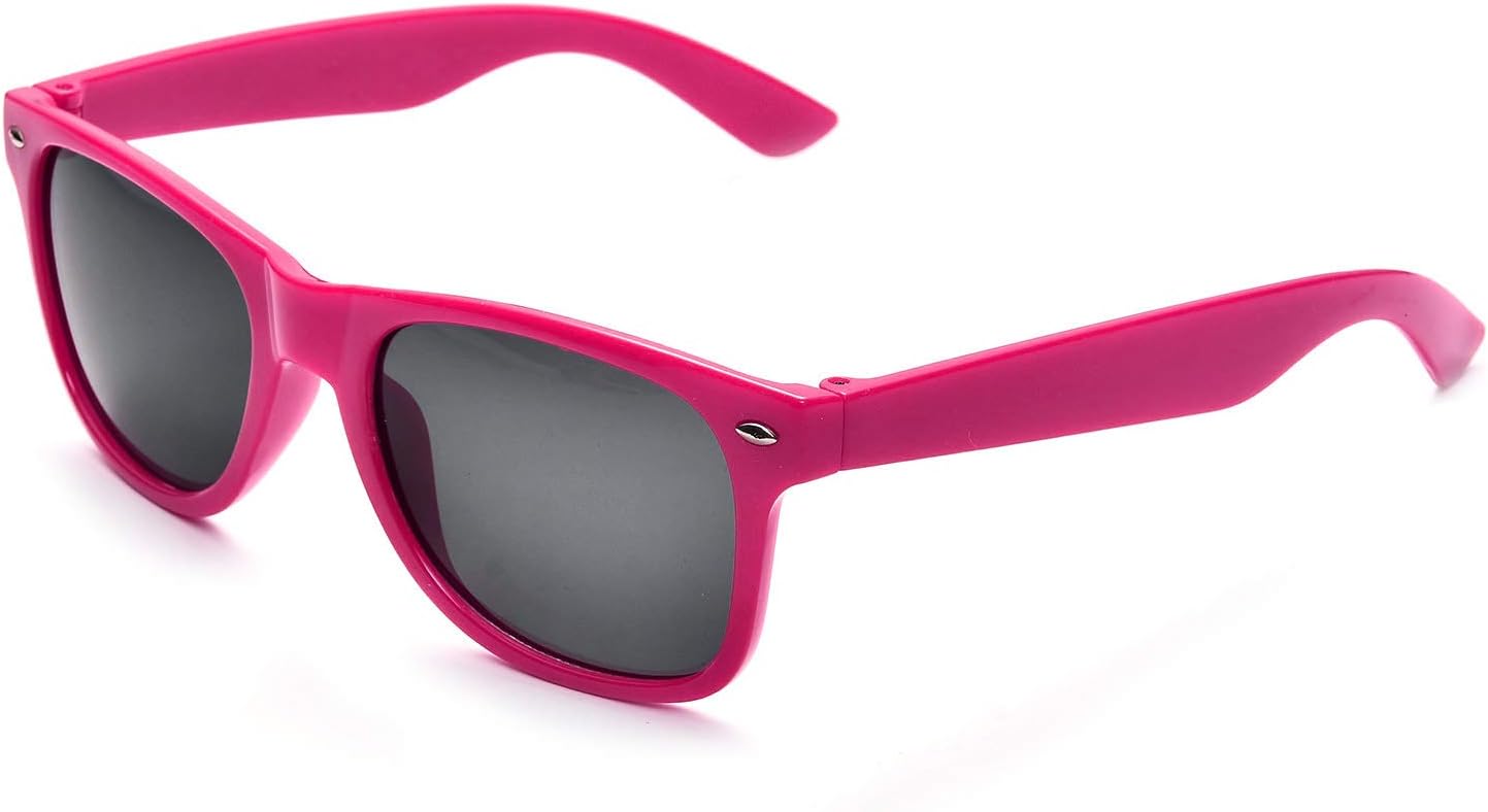 Neon Colors Party Favor Supplies Unisex Sunglasses Pack of 8 for Kids (8 Pack Mix): Health & Personal Care